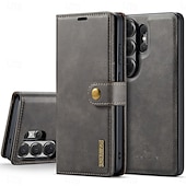 cheap 2026 Samsung Galaxy S26 Series-Phone Case For Samsung Galaxy S26 S26 Plus S26 Ultra Flip Cover Full Body Protective Retro Genuine Leather