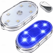 baratos Luzes decorativas-Conjunto de 1 conjunto de luzes LED internas sem fio para carro, luzes coloridas para interior de carro com 6 LEDs brilhantes, luz noturna LED interna portátil recarregável via USB para decoração de carro.