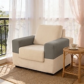 abordables Housse de fauteuil et d'accoudoir de canapé-Housses d'accoudoirs pour chaises et canapés, housses d'accoudoirs de canapé en jacquard spandex, protection antidérapante pour meubles, housses lavables pour fauteuils inclinables