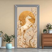 preiswerte Garage- und Türbanner-Poster Türabdeckung Banner für den Außenbereich Tier Niedlich Modern 3D Party Wohnheim Jugendzimmer Studentenwohnheim Jungs, Männerhöhle, Studentenwohnheim Hintergründe aufnehmen Wohndeko