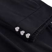 billige brede ben og høy midje-Dame Bukser Uformelle bukser Sommerbukser Elegant Mote Fritid hverdag Ankel-lengde Høy Midje Helfarge عادي Blonde Bred Bukseben Elastisk midje Komfort Lettvekt Myk Uelastisk Daglig Gateklær Ferie