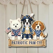 abordables 250e Anniversaire des États-Unis-Panneau en bois commémoratif du 250e anniversaire des États-Unis, décoration de porte patriotique pour la fête de l'indépendance, plaque murale style ferme avec drapeau américain, décoration de porche