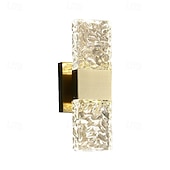 cheap Indoor Wall Lights-Gold Sconces Wall Lighting - Crystal Wall Sconces Modern Bathroom Vanity Light Fixtures Hardwire Modern LED Wall Mounted Sconces for Hallway Living Room