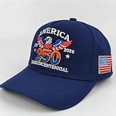 abordables 250e Anniversaire des États-Unis-Casquette commémorative du 250e anniversaire des États-Unis, motif aigle patriotique, semi-quincentenaire 1776-2026, broderie drapeau américain, casquette de baseball ajustable