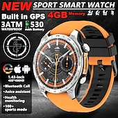economico Smartwatch-Smartwatch da uomo Amolde HD300 Pro con GPS, mappe offline, memoria da 4 GB, registratore, torcia, sport all'aria aperta, barometro, altimetro e bussola.