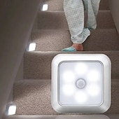 economico Luci notturne con sensore-8 luci notturne intelligenti con sensore di movimento, 6 LED, clip magnetica, nessun cablaggio necessario, lampade a LED in ABS per uso interno – camera da letto, corridoio, scale, ingresso, armadio,