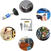 お買い得  ドリルビットセット-フレキシブルドリルビット延長セットには、105°直角ドリル、曲げ可能なドリル延長、1/4 3/8 1/2インチユニバーサルソケットアダプターセット3個、ドリルビットホルダー3個、ドライバービットキットが含まれています。