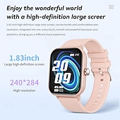 cheap Under $40-iMosi G42 Smart Watch 1.83 inch Smartwatch Fitness Running Watch Bluetooth Pedometer Call Reminder Activity Tracker Compatible with Android iOS Unisex Hands-Free Calls Waterproof Media Control IP 67