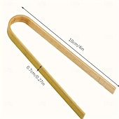 رخيصةأون أدوات وأجهزة المطبخ-٥٠ قطعة من الملاقط الخشبية، أدوات طبخ للاستخدام مرة واحدة، ملاقط صغيرة من الخيزران، ملاقط طبيعية للخبز والتحميص، أدوات شواء، تستخدم في محلات الشاي والقهوة، أواني طهي للشواء، مشابك طعام.