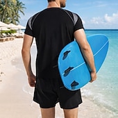 economico Abbigliamento da Surf per Uomini-Per uomo Standard Rash Guard in 2 pezzi Maglietta da surf Pantaloncini da bagno Color-blocking Coulisse Con Fodera a Compressione Protezione Solare UV Asciugatura Rapida Traspirante Manica Corta