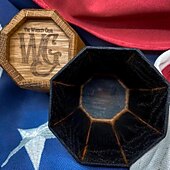  250η Επέτειος Ποτηριού Whiskey Grail 250η Επέτειος της ΗΠΑ Ξύλινο Ποτήρι Whiskey Ξύλινο Ποτήρι Bourbon Old Fashioned Καπνιστός Δρυς Δώρα για Λάτρεις του Bourbon Ημέρα Ανεξαρτησίας  4η Ιουλίου 4η