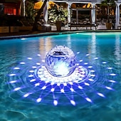 cheap Underwater Lights-1 Pack Solar Floating Pool Lights, RGB Color Changing Solar Pool Lights IP68 Waterproof, Hangable LED Pool Light for Inground &amp; Above Ground Pools, Outdoor Garden, Party Decor