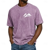 ieftine Tricouri Hobby-Tricou minimalist pentru bărbați, model streetwear, cu imprimeu grafic pe piept, mânecă scurtă, casual, de zi cu zi, îmbrăcăminte de designer, mărime S, M, L, XL, XXL, XXXL