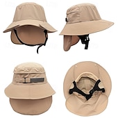 cheap Home Supplies-UPF 50+ Wide-Brim Removable-Brim Fisherman's Hat, Dual-purpose Detachable Breathable Quick- Cap for Marine Water Activities, Sea Fishing, Outdoor Exploration, Cycling, Surfing, and Fishing