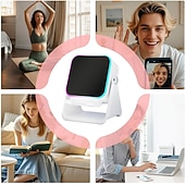 cheap Decorative Lights-Induction Speaker with Phone Stand Wireless Induction Audio Speaker Amplifier with Light 10W Phone Holder Smartphone Bracket