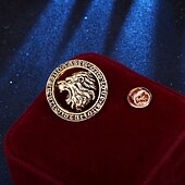 abordables Broche de Hombre-Hombre 1 PC Gemelos Legierung Broche Casual Diario Vintage Moda Plata Dorado