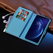 cheap 2026 Samsung Galaxy S26 Series-Phone Case For Samsung Galaxy S26 S26 Plus S26 Ultra Wallet Case Zipper Full Body Protective Kickstand Color Gradient sky PU Leather