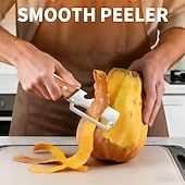 abordables Ustensiles et gadgets de cuisine-Acier Inoxydable Econome &amp; Râpe Multifonctionnel Multifonction