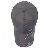 billiga Kepsar, Hattar och Visir-Basebollkeps Löparmössa Solhatt Unisex Holk Joggingkeps Grafisk Klassisk Solskydd Vindtät Värmeavledning för Tennis Baseboll Löpning Sommar Vår Mörkgrå Svart Vit