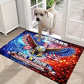 economico Zerbini-Zerbino per la porta d'ingresso in occasione del 250° anniversario degli Stati Uniti, con un maestoso disegno di un'aquila e vivaci fuochi d'artificio, in commemorazione del periodo 1776-2026, perfetto per un arredamento patriottico.