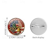 olcso Az Egyesült Államok 250. évfordulója-10 db-os amerikai 250. évfordulós bross kitűző, évfordulós hajtóka kitűző, 1776-2026 július negyedik függetlenségi napja, hazafias kiegészítők férfiaknak és nőknek