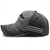 preiswerte Baseballkappe für Herren-Herren Baseballkappe Sonnenhut Blau Schwarz Gepolsterten Stoff Patchwork Mode Streetwear Lässig Täglich Outdoor Urlaub Zitate &amp; Sprüche Sonnenschutz Atmungsaktivität