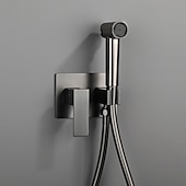 זול ברזים לבידה-סט ריסוס בידה חם וקר מוסתר לאסלה, מרסס בידה ידני לאסלה, מרסס בידה ידני לשירותים, מים חמים