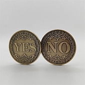 economico I regali-novità sì no sfida moneta decisore monete lancio decisione collezione commemorativa