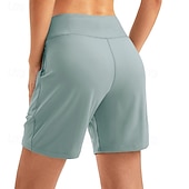 economico Pantaloncini Bermuda-Per donna Bermuda Chinos Shorts Vacanza Streetwear Casual Corto Vita media Tinta unica Tasca Fascia Elastica Comodo Traspirante Elasticizzato Quotidiano All'aperto Palestra Verde acqua Nero Rosa