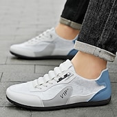 abordables Zapatillas Informales-Zapatillas deportivas de piel sintética para hombre: diseño moderno para estilos de vida activos, ideales para correr, caminar y actividades al aire libre.