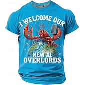  Hombre Argot divertido Camiseta Manga Corta Camiseta Impresión 3D Cuello Barco Camisa Moda Diario Diario Calle Rojo Verano Primavera Ropa S M L XL XXL XXXL