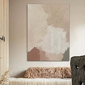 cheap Landscape Paintings-Handmade Oil Painting Canvas Wall Art Decoration Modern Abstract Texture for Home Living Room Decor Frame Hanging/Rolled Frameless Unstretched Painting