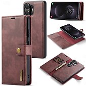 cheap 2026 Samsung Galaxy S26 Series-Phone Case For Samsung Galaxy S26 S26 Plus S26 Ultra Flip Cover Full Body Protective Retro Genuine Leather