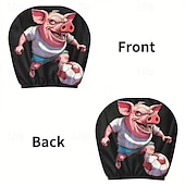 olcso 250. évforduló-2 db rajzfilmfigura, focimeccs mintás fejtámla huzat autóba, belső dekoráció, rugalmas kialakítás, univerzális illeszkedés, alkalmas napi ingázásra és családi kirándulásokra, tökéletes szórakoztató