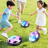 preiswerte 2026 Weltfußballspiel-Schwebefußball für Kinder, luftbetriebenes, schwebendes Indoor-Fußballspielzeug mit LED-Beleuchtung, weicher Schaumstoffstoßdämpfer zum Schutz von Möbeln, Sportgeschenk für Jungen, Mädchen und