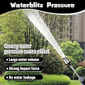 Χαμηλού Κόστους Εργαλεία Καθαρισμού Οχήματος-Πιστόλι ψεκασμού νερού υψηλής πίεσης για λάστιχο κήπου, ρυθμιζόμενο ακροφύσιο πλύσης υψηλής πίεσης με συνδέσμους για πλύσιμο αυτοκινήτων, αίθριο, καθαρισμό πεζοδρομίων, ψεκαστήρας βαρέως τύπου για