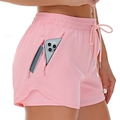 economico Pantaloncini sportivi-Per donna Shorts sportivi Shorts Pantaloncini Estivi Shorts da Spiaggia Vacanza Moda Casual Quotidiano Corto Misura del girovita medio Coulisse Fascia Elastica Tasca con cerniera Asciugatura Rapida