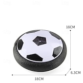 preiswerte 2026 Weltfußballspiel-Schwebefußball für Kinder, luftbetriebenes, schwebendes Indoor-Fußballspielzeug mit LED-Beleuchtung, weicher Schaumstoffstoßdämpfer zum Schutz von Möbeln, Sportgeschenk für Jungen, Mädchen und