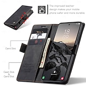 preiswerte 2026 Samsung Galaxy S26 Serie-Handy Hülle Handyhüllen Für Samsung Galaxy S26 S26 Ultra Plus Brieftaschenhülle Flip-Cover Mit Ständer Ständer Kartenfach Retro TPU PU-Leder