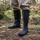 cheap Footwear-Retro Vintage Medieval Renaissance Boots Warrior Knight Ritter Ranger Buckle Fancy Dress Men's Halloween Carnival Event / Party Masquerade LARP Adults' Shoes