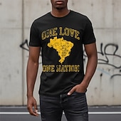  Meciul Mondial de Fotbal 2026 Ținute Tricou grafic Fotbal Inspirat de Brazilia Patriotic Tricou pentru Unisex Adulți Imprimare 3D pentru Petrecere Sport exterior