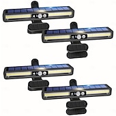 abordables Appliques d'extérieur-Lot de 2 appliques murales extérieures étanches, intelligentes et à détecteur de mouvement, avec 36 LED 5630 haute luminosité, 3 modes d'éclairage, lampes LED multifonctionnelles pour jardin, cour,