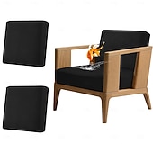 זול כיסוי לכריות פטיו-2 יחידות כיסויי ספה עמידים למים לפטיו, כיסויים להחלפת ספות וספות חיצוניות לריהוט פטיו, מגן ריהוט רב פעמי לכביסה