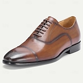 levne Klasické Společenské Boty-Pánské elegantní boty z prémiové kůže s překrytou špičkou – pravá hovězí kůže, elegantní formální design, pohodlný střih pro muže, ideální do kanceláře, na svatby, večírky a zvláštní příležitosti