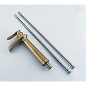 Недорогие Смесители для раковины в ванной-Ванная раковина кран - Классический Старая латунь Внешнее крепление Одной ручкой одно отверстиеBath Taps