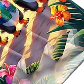 halpa Linnut ja eläimet-Miesten Hauska Trooppiset kukat Pingviini Havaiji paita Button Up paita Havaijilaispaita Lyhythihainen Havaijilainen Rantaloma Kesä Kevät Sänkyjen avaus 3D-tulostus kauluspaidat Edessä yksi tasku