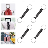 baratos armazenamento de bagagem e viagem-Conjunto de 4 cintas de bagagem ajustáveis e resistentes com trava de segurança para malas, bolsas de viagem e mochilas. Cintas de viagem confiáveis para homens e mulheres, que previnem a perda de