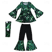 economico Outfit-Set Retrò Vintage Anni '70 Blusa / Camicia Pantaloni Copricapo Lunghe Hippie Disco Geometrico Costume Per donna Halloween Carnevale Festival Musicale Festa a tema retrò Adulti Blusa Pantaloni