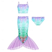 cheap Girls' Costumes-Mermaid Princess Dress Swimwear Movie Cosplay for Girls' Kid's Masquerade Party Holiday Festival