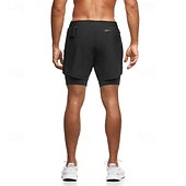 voordelige Hardloop Shorts-Voor heren Hardloopshorts Atletische shorts Sportbroek Trekkoord Zak 2 in 1 Met compressievoering Short / Broekje Casual Dagelijks Buiten Zomer Lente Sneldrogend Lichtgewicht Vochtregelerend